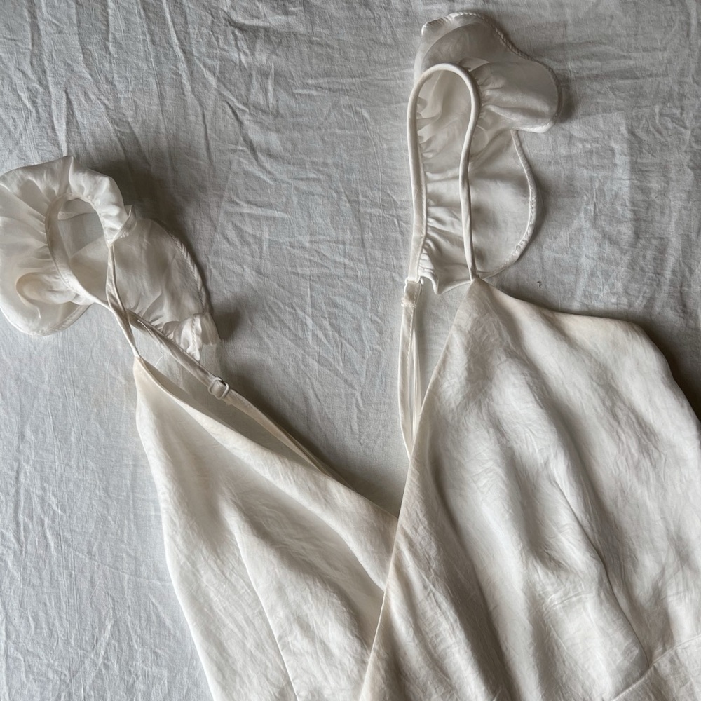 WYLDR White Sheer Wrap Dress